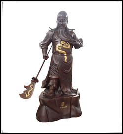 提刀關公銅雕