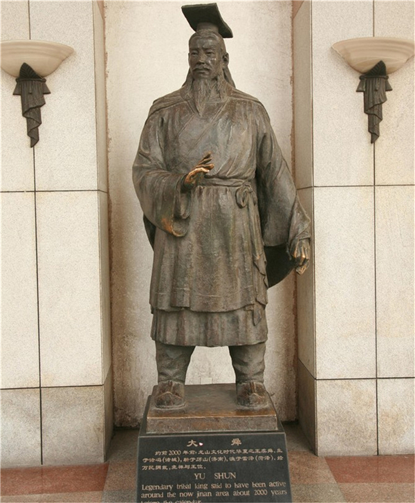 大舜銅雕塑