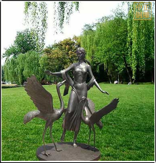 公園西方人物銅雕塑