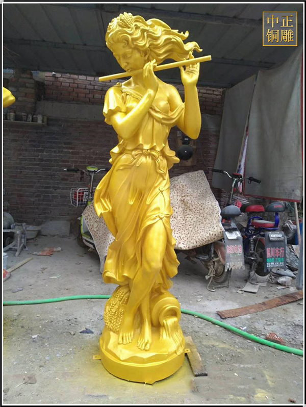 吹笛子四季女神雕像鑄造