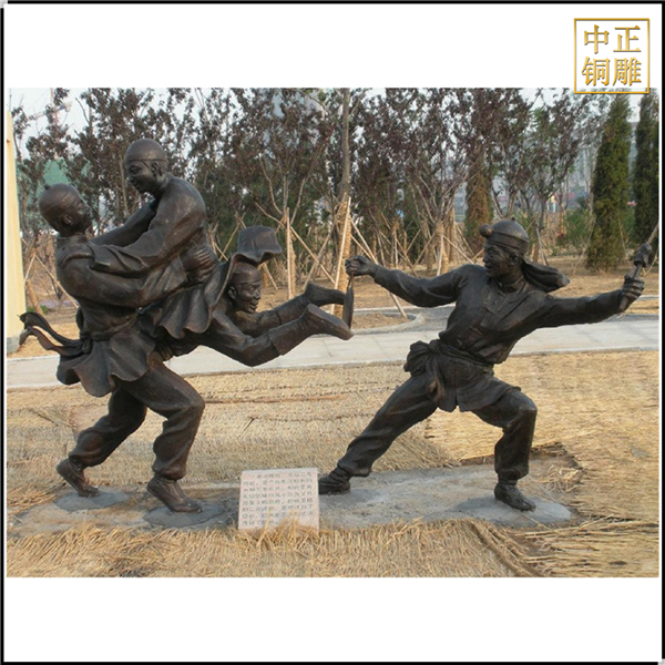 公園雜技人物銅雕塑