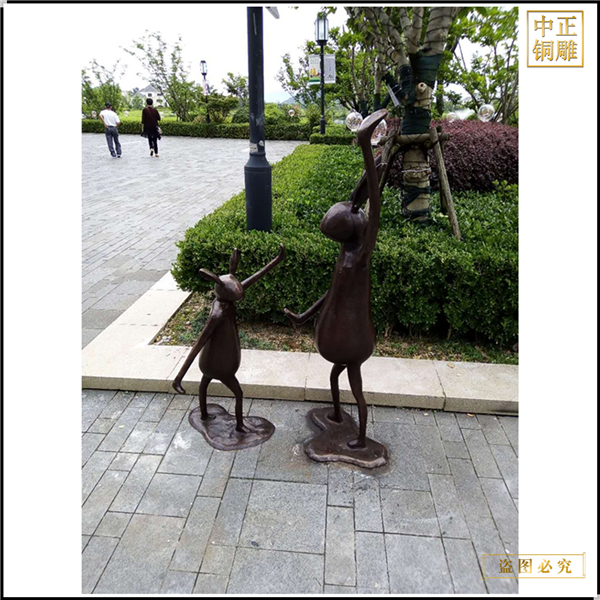 小兔子景觀雕塑鑄造
