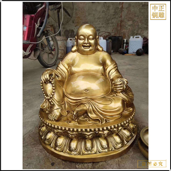 廠家直銷大型室外彌勒佛銅像.jpg