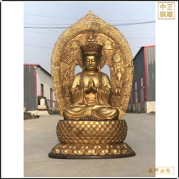 大號(hào)貼金地藏王佛像