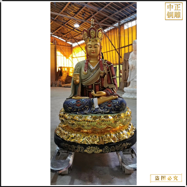 坐蓮花地藏王銅佛像鑄造