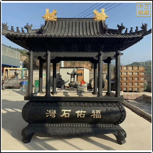 制作寺廟方形銅香爐.jpg